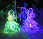 Colorful Acrylic Angel Night Light Christmas Gifts