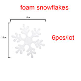 Foam Snowflake Christmas Ornament Pendant