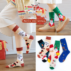 New Creative Christmas Snowman Cartoon Socks