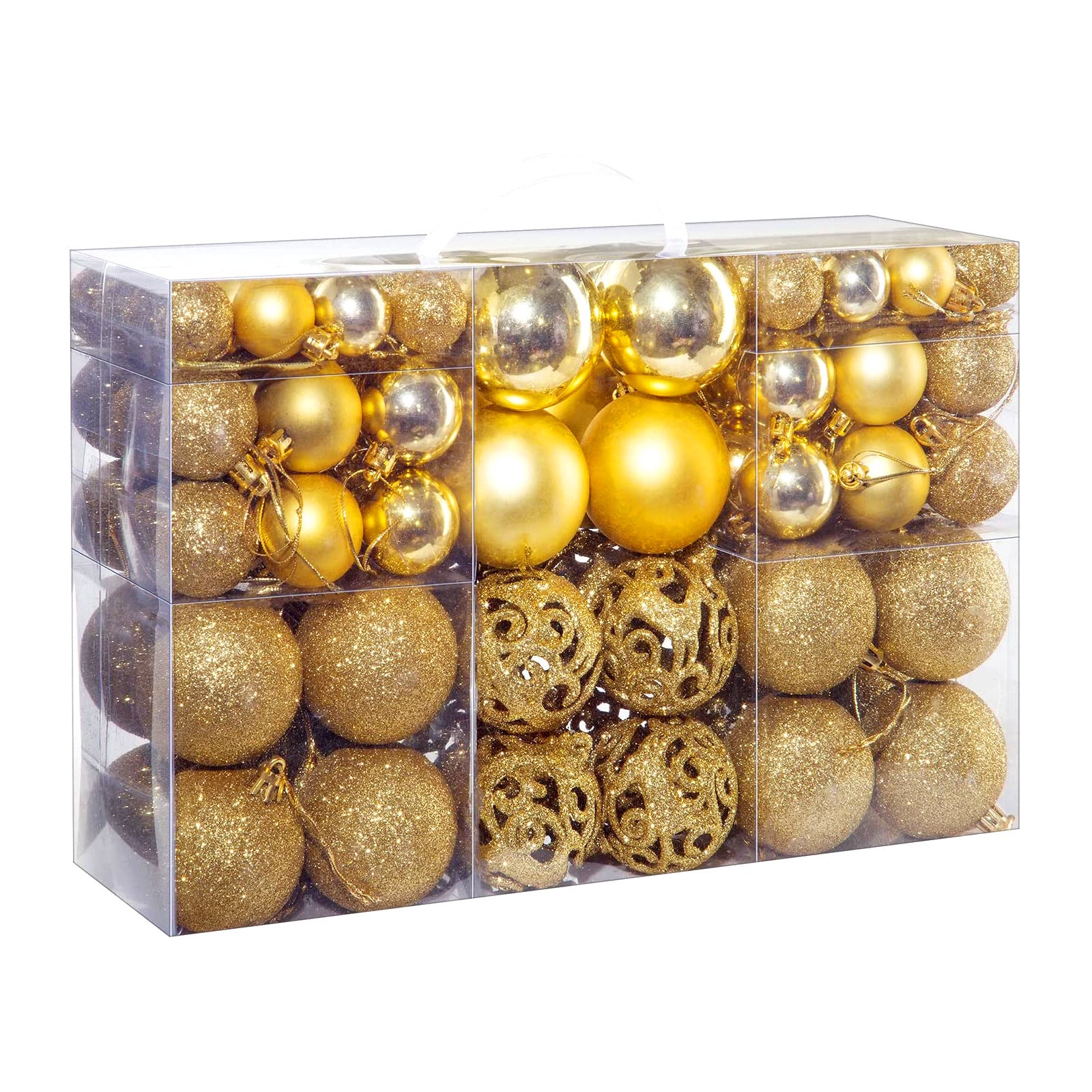 Christmas Plating Hollow Ornament Plastic Ball