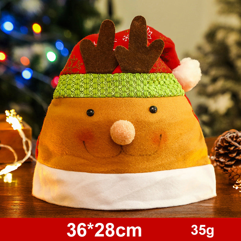 Fashion Snowman ElK Santa Claus Hats Xmas Gift Decoration