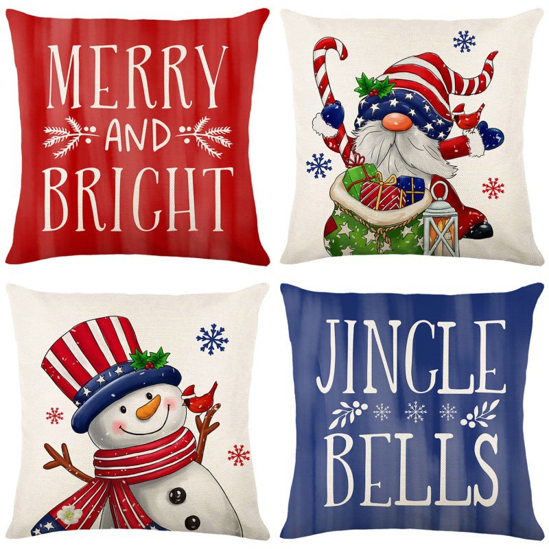 Home Christmas Decorative Printed Pillowcase