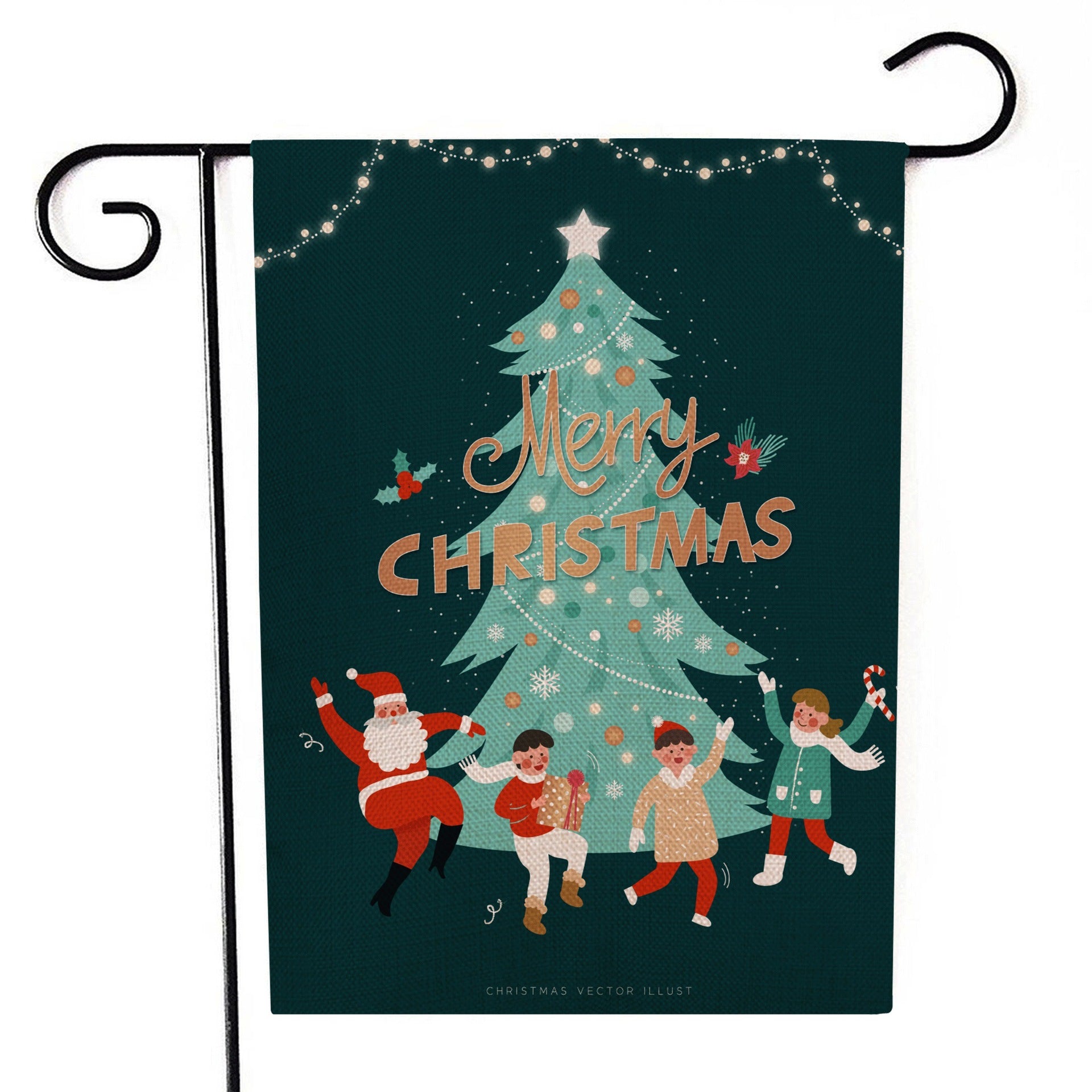 Santa Claus Garden Flag Christmas Decorations