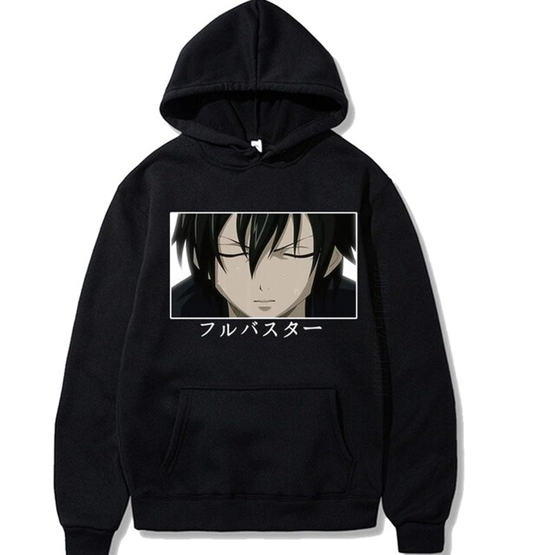 Fairy Tail Gray·Fullbuster Print Anime Hoodies Men Oversized Hoody Women Warm Pullover Daily Casual Sweatshirt Hoodies