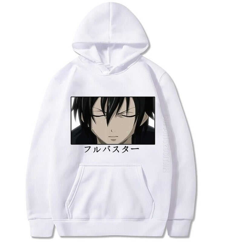 Fairy Tail Gray·Fullbuster Print Anime Hoodies Men Oversized Hoody Women Warm Pullover Daily Casual Sweatshirt Hoodies